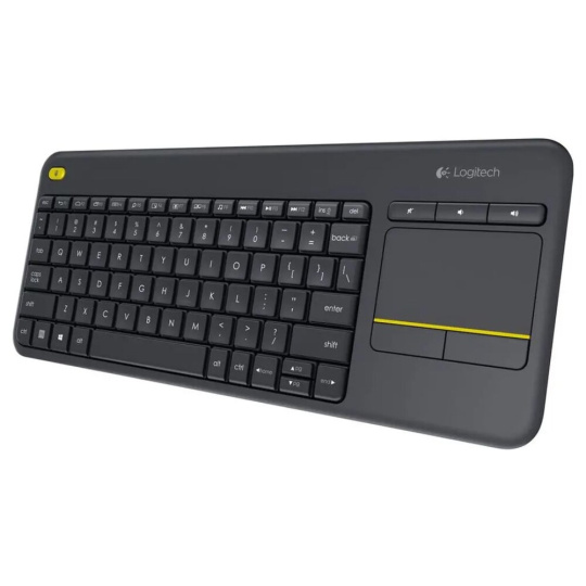 Logitech Wireless Keyboard K400 Plus bezdrátová klávesnice CZ/SK černá