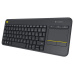 Logitech Wireless Keyboard K400 Plus bezdrátová klávesnice CZ/SK černá