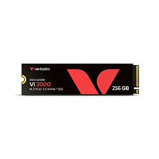 VERBATIM SSD Vi3000 Internal PCIe NVMe M.2 SSD 256GB , W 1300/ R 3300 MB/s VERBATIM SSD Vi3000 Internal PCIe NVMe M.2 SSD 256GB , W 1300/ R 3300 MB/s