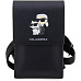 Karl Lagerfeld Saffiano Metal Logo NFT Wallet Bag pouzdro černé