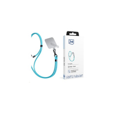 3mk EasyClip univerzální šňůrka pro telefony se zadním krytem světle modrá 3mk EasyClip univerzální šňůrka pro telefony se zadním krytem světle modrá
