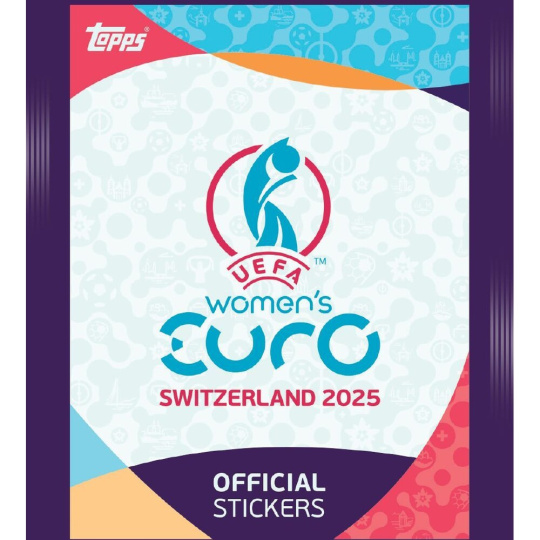 Topps fotbalové samolepky UEFA EURO Women 2025 Sticker Packet