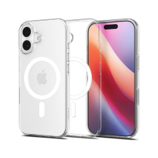 Spigen Liquid Crystal MagSafe kryt iPhone 17 clear white