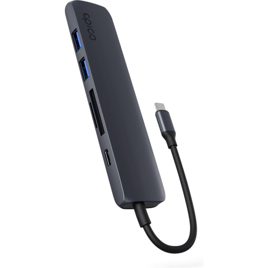 iWant 6v1 hliníkový hub 8K s USB-C temně inkoustový iWant 6v1 hliníkový hub 8K s USB-C temně inkoustový