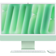 CTO Apple iMac 24" (2024) 10CPU / 2TB / zelená / Mouse / 24GB / Stand.sklo / CZ Touch ID KLV / 1Gbps