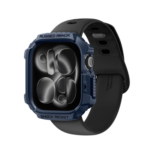Spigen Rugged Armor 2 pouzdro Apple Watch 11 (42mm) navy blue Spigen Rugged Armor 2 pouzdro Apple Watch 11 (42mm) navy blue