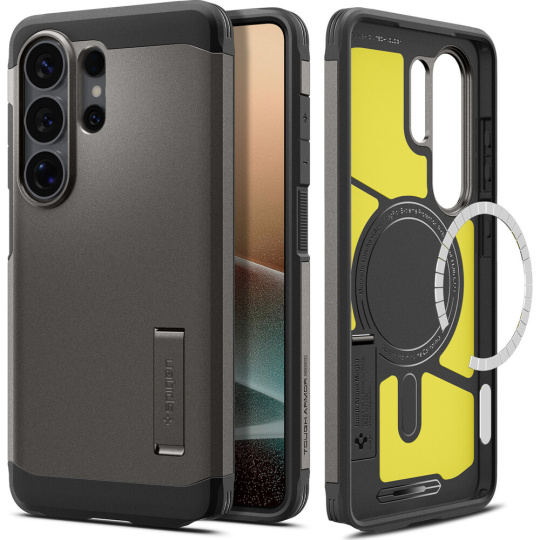 Spigen Tough Armor MagSafe kryt Samsung Galaxy S26 Ultra tmavě šedý