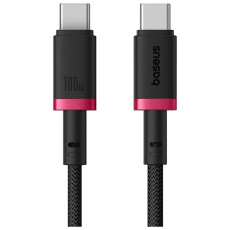 Baseus Dura USB-C/USB-C napájecí kabel 100W 1m červeno/černý