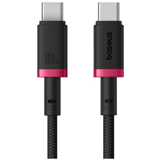 Baseus Dura USB-C/USB-C napájecí kabel 100W 1m červeno/černý