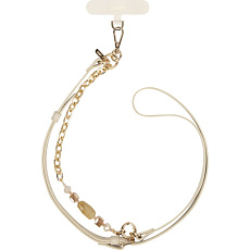 UNIQ Coehl Caryne 2v1 univerzální popruh na krk/poutko na ruku Cream