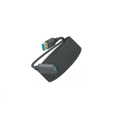 WG Prodlužovací kabel USB-A (male) to USB-A (female) / 1m / nylon braided / black WG Prodlužovací kabel USB-A (male) to USB-A (female) / 1m / nylon braided / black