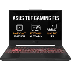 ASUS NTB TUF Gaming F15 (FX507ZV4-LP037), i7-12700H, 15.6" 1920 x 1080, 16GB, 512GB SSD, RTX 4060, bez OS, Gray