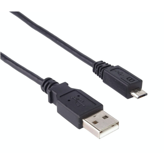 PremiumCord kabel USB 2.0 A-Micro USB B 0,5m černý