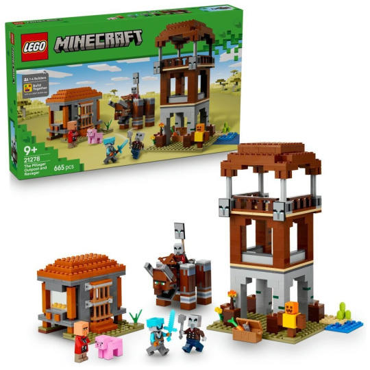 LEGO Minecraft 21278 Základna plenitelů a Ničitel