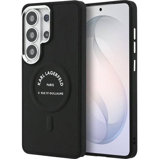Karl Lagerfeld PU RSG Logo Magnetic kryt Samsung Galaxy S26 Ultra černý
