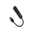 AXAGON HMAGL3A USB 3.2 Gen 1 hub porty 3x USBA + Gigabit Ethernet kovový kabel USBA 20cm