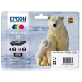 EPSON ink čer+bar "Lední medvěd" CLARIA Premium 26 - multipack (CMYK)