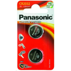 PANASONIC Lithiová baterie (knoflíková) CR-2032EL/2B  3V (Blistr 2ks)