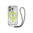 UAG Pathfinder Clear Magsafe kryt iPhone 16 Pro Active Neon Lanyard