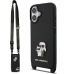 Karl Lagerfeld Saffiano Crossbody Popruh Metal Karl and Choupette kryt iPhone 17 černý