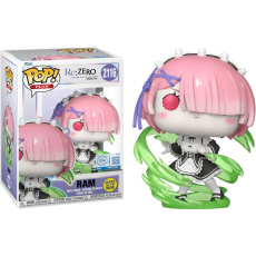 Funko POP! #2116 Animation Plus: Re:ZERO - Ram (Wind Magic) (GITD)