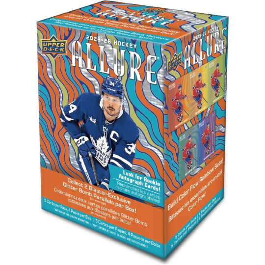 Hokejové karty 2025-26 Upper Deck Allure Hockey Blaster Box