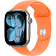 Apple Watch 49/46/45/44mm mandarinkový sportovní řemínek M/L