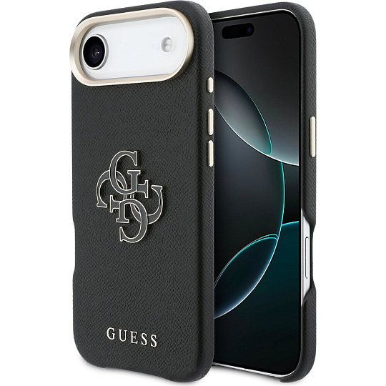 Guess PU Resin Logo kryt iPhone Air černý