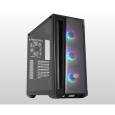 Cooler Master case MasterBox MB520 aRGB, E-ATX, Mid Tower, černá, bez zdroje