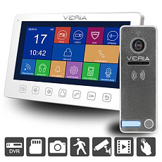 Veria SET Videotelefon  7076B bílý + vstupní stanice  230