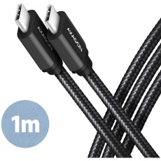 AXAGON kabel USB-C - USB-C 1m černý