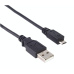 PremiumCord kabel USB 2.0 A-Micro USB B 0,5m černý