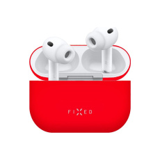 FIXED Silky silikonové pouzdro pro Apple AirPods Pro 3 červené