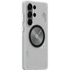 Aulumu S25 Frosted TPU MagSafe kryt Samsung S25 Ultra Translucent White