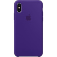 Originální silikonové pouzdro Apple iPhone X půlnočně modré - ULTRA VIOLET (MQT72FE/A)