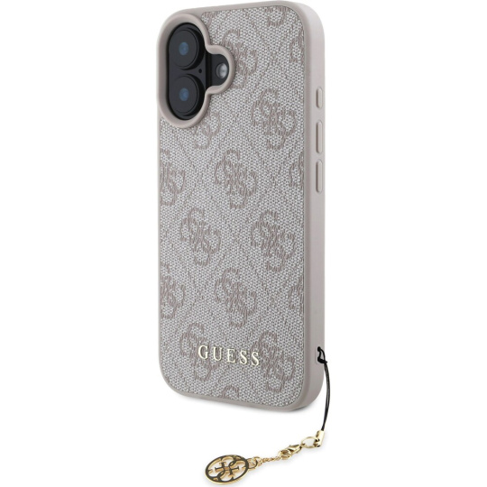 Guess 4G Charm kryt iPhone 16 růžový