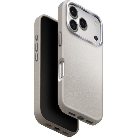 UNIQ Lyden Premium Leatherette MagClick MagSafe kryt iPhone 17 Pro Clay