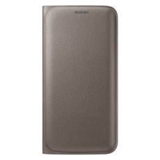 Samsung flipové pouzdro s kapsou EF-WG925P pro Samsung Galaxy S6 edge (SM-G925F), zlatá