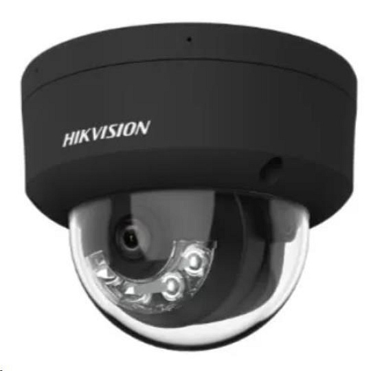 Hikvision DS-2CD2143G2-LIS2U(2.8mm)(BLACK), 4MPix IP Dome Smart Hybrid Light AcuSense kamera; LED/IR 30m, audio, alarm,