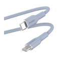 PURO Soft Lightning/USB-C kabel, 1,5 m světle modrý