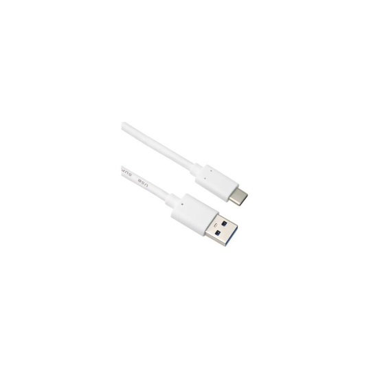 PremiumCord USB-C/USB-A napájecí kabel 60W 3m bílý