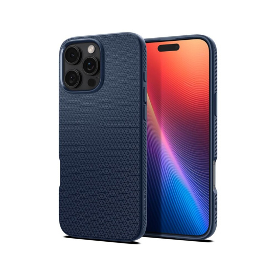 Spigen Liquid Air kryt iPhone 16 Pro Max navy blue