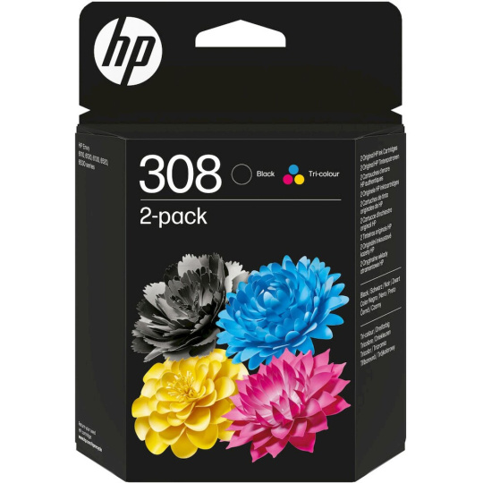 HP 6L6S6UE č. 308 černá + barevná originální