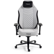 TIGO Emperor herní židle šedočerná