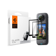 Spigen Glass tR Slim tvrzené sklo pro Insta 360 X4 černé (2 ks)