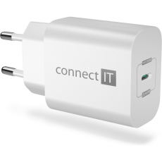 CONNECT IT Voyager2 nabíjecí adaptér 1×USB-C bílá  25W PD