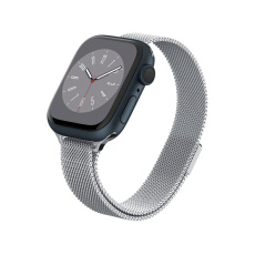 Spigen Metal Fit  řemínkem Apple Watch 41mm/40mm/38mm stříbrný