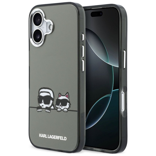 Karl Lagerfeld IML K&CH Heads Logo MagSafe kryt iPhone 17 černý