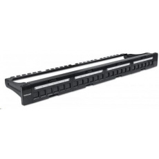 Intellinet Patch Panel 19", prázdný pro 24 portů, 1U, černý