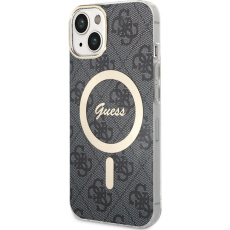 Guess 4G IML MagSafe kryt iPhone 14 černý